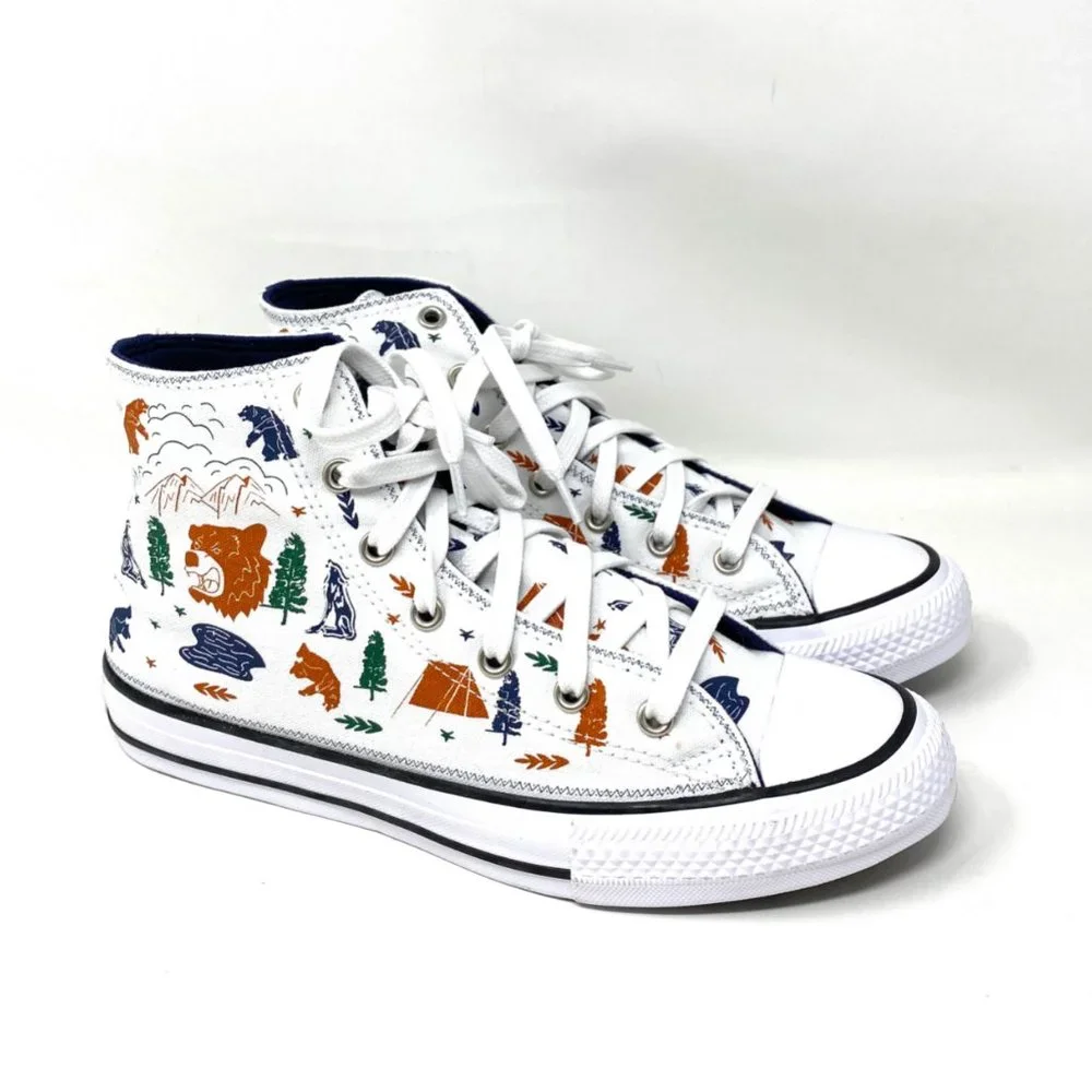Converse Womens Size 672439F Chuck Taylor All Star White Canvas High Top Sneaker - Picture 4 of 9
